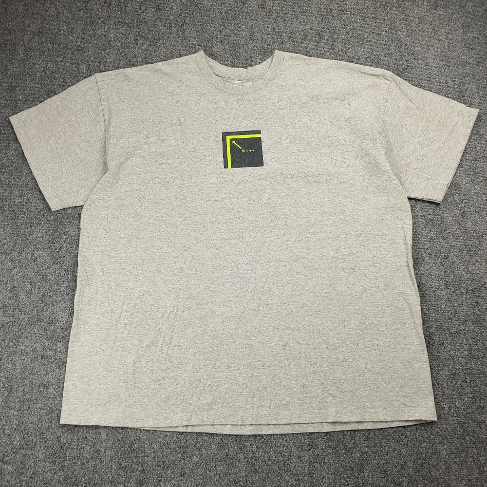 NikeCourt Vintage Y2K T Shirt Mens 2XL Hit It Here Graphic Humor Tee 2000s Gray